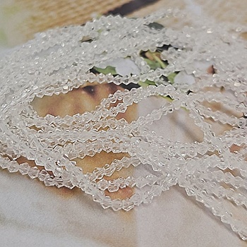 Нить 42 см Хрустальные бусины биконус 2х2 мм прозрачный (8462-2-ПРОЗ) купить в Воронеже | Заказать в интернет-магазине Viva Beads
 Нить 42 см Хрустальные бусины биконус 2х2 мм прозрачный (8462-2-ПРОЗ) купить в Воронеже | Заказать в интернет-магазине Viva Beads