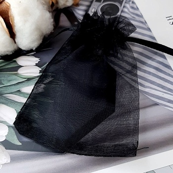 Мешочек из органзы ок. 7х9 см цвет черный (4703) купить в Воронеже | Заказать в интернет-магазине Viva Beads
