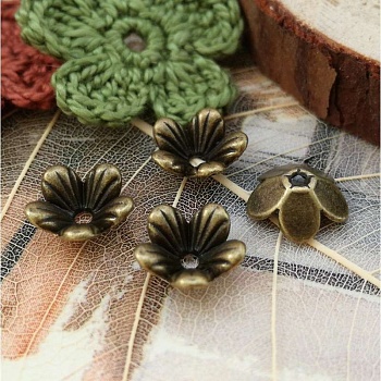 10 шт. Шапочки Цветочки 9х3 мм бронза (3272) купить в #REGION_P# | Заказать в интернет-магазине Viva Beads
