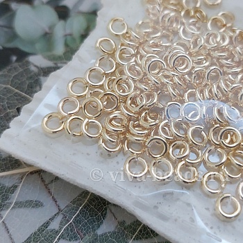 10 шт. Колечки соединительные 5х1.2 мм позолота (6915-З) соединительные колечки и кольца-коннекторы купить с доставкой по России | Интернет-магазин Viva Beads