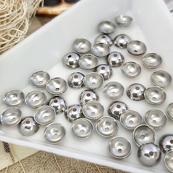 10 шт. Шапочки для бусин 5 мм нержавеющая сталь (1674-5) купить в #REGION_P# | Заказать в интернет-магазине Viva Beads
