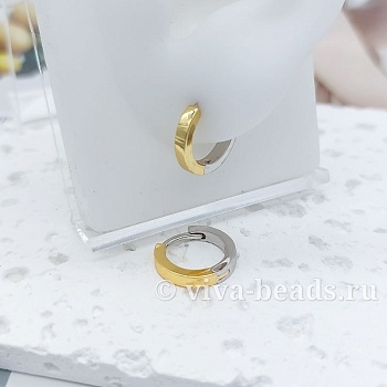 УЦЕНКА Швензы кольца, бублики, конго 14х2.5 мм биколор (7147-БК-УЦ)