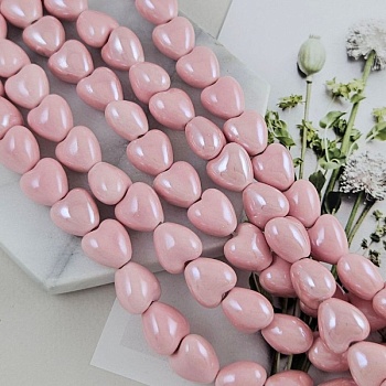 Бусина сердце 12 мм розовый, керамика (6436-РОЗ) купить в Воронеже | Заказать в интернет-магазине Viva Beads
 Бусина сердце 12 мм розовый, керамика (6436-РОЗ) купить в Воронеже | Заказать в интернет-магазине Viva Beads