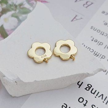 УЦЕНКА Бейл Цветок 13.5х11.8х1.1 мм позолота 14К (8727-З-УЦ) купить в Воронеже | Заказать в интернет-магазине Viva Beads
