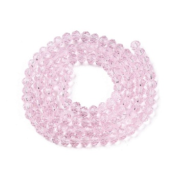 Нить 40 см Рондель граненый ок. 4.3x3.7 мм светло-роз., стекло (6654-СРОЗ) купить в Воронеже | Заказать в интернет-магазине Viva Beads
 Нить 40 см Рондель граненый ок. 4.3x3.7 мм светло-роз., стекло (6654-СРОЗ) купить в Воронеже | Заказать в интернет-магазине Viva Beads