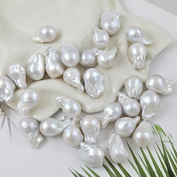 1 шт. Жемчуг барочный крупный 19-23.5х12-14 мм А, белый (1008) купить в #REGION_P# | Заказать в интернет-магазине Viva Beads
