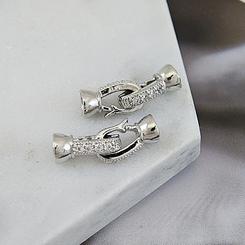 УЦЕНКА Замок с карабинами 19 мм с фианитами, родиевое покрытие (8929-Р-УЦ) купить в Воронеже | Заказать в интернет-магазине Viva Beads
 УЦЕНКА Замок с карабинами 19 мм с фианитами, родиевое покрытие (8929-Р-УЦ) купить в Воронеже | Заказать в интернет-магазине Viva Beads