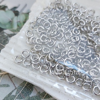 10 шт. Колечки соединительные 5х1.2 мм родиевое покр. (6915-Р) соединительные колечки и кольца-коннекторы купить с доставкой по России | Интернет-магазин Viva Beads