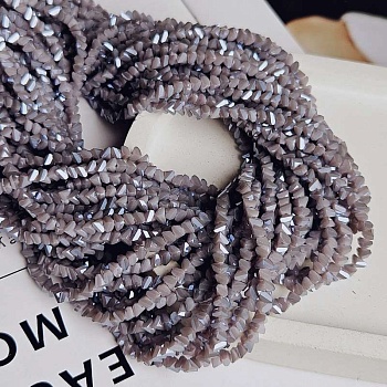 Нить 35 см Бусина стеклянная крошка ок. 4x3x3 мм серо-сиреневый с блеском (7338-4-ССИР) купить в Воронеже | Заказать в интернет-магазине Viva Beads
 Нить 35 см Бусина стеклянная крошка ок. 4x3x3 мм серо-сиреневый с блеском (7338-4-ССИР) купить в Воронеже | Заказать в интернет-магазине Viva Beads