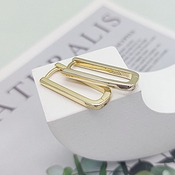 УЦЕНКА Швензы овальные (бублики, конго) 25х10х2.6 мм позолота (7711-З-УЦ)