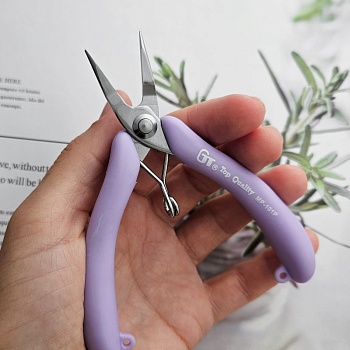 Инструмент для бижутерии - тонкогубцы 11 см, сиреневый (8871-ТГ-СИР) купить в Воронеже | Заказать в интернет-магазине Viva Beads
