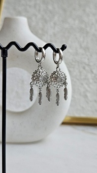 Amulet  — набор материалов для создания серёжек с ловцом снов (НАБОР-68) купить с доставкой по России | Интернет-магазин Viva Beads