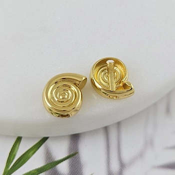 1 шт. Бусина Ракушка 10х8.8х3.7 мм позолота 18К (9960-З) купить в Воронеже | Заказать в интернет-магазине Viva Beads
