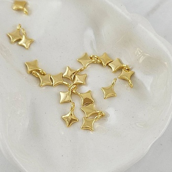 Подвеска Звезда мини 8.5х5.5 мм, позолота 14К (10133-З) купить с доставкой по России | Интернет-магазин Viva Beads