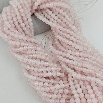 Нить 19 см Розовый кварц 4.2-4.3 мм бусина гладкий шар (767-4.2) купить в Воронеже | Заказать в интернет-магазине Viva Beads
