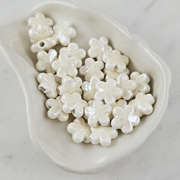 1 шт. Бусина Цветок 11х12 мм молочный, керамика (6478-11-МОЛ) купить с доставкой по России | Интернет-магазин Viva Beads