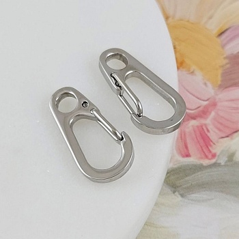 Замок карабин 20.3х10 мм, нержавеющая сталь (10137-20) замок для украшений купить с доставкой по России | Интернет-магазин Viva Beads