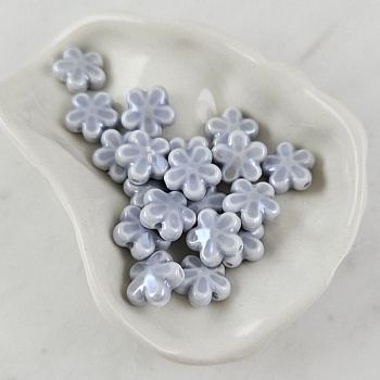 УЦЕНКА 1 шт. Бусина Цветок 11х12 мм серый, керамика (6478-11-СЕР-УЦ)