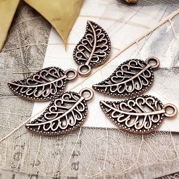 Подвеска Лист 19х10 мм цвет медь (1018) купить с доставкой по России | Интернет-магазин Viva Beads