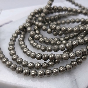 10 шт. Пирит натур. 4 мм бусина гладкий шар (4789) купить в Воронеже | Заказать в интернет-магазине Viva Beads
