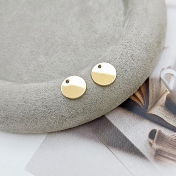 УЦЕНКА Подвеска круглая 10 мм позолота 14К (6747-З/10-УЦ) купить с доставкой по России | Интернет-магазин Viva Beads