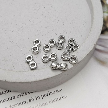 1 шт. Бусина разделитель на 2 нити 8.7x4.4х2.6 мм родиевое покрытие (8839-2-Р) купить в Воронеже | Заказать в интернет-магазине Viva Beads
