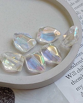 Бусина многогранник 19-20x14x9.5 мм АВ акрил (8267) купить в Воронеже | Заказать в интернет-магазине Viva Beads
