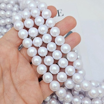 Нить 19 см Жемчуг Майорка 10 мм светло-сиреневый с матовым эффектом (9081-СИР-10) купить в Воронеже | Заказать в интернет-магазине Viva Beads
