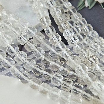 1 шт. Горный хрусталь 6-7 мм бусина граненый куб (7027) купить в Воронеже | Заказать в интернет-магазине Viva Beads
