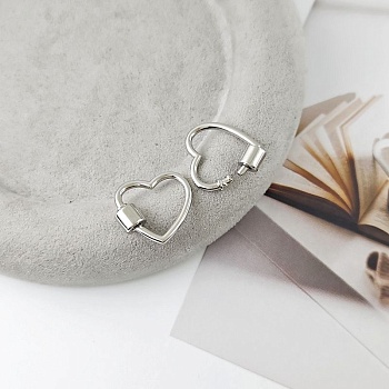 Замок винтовой Сердце 18.5x19.1 мм родиевое покрытие (8288) купить в Воронеже | Заказать в интернет-магазине Viva Beads
 Замок винтовой Сердце 18.5x19.1 мм родиевое покрытие (8288) купить в Воронеже | Заказать в интернет-магазине Viva Beads