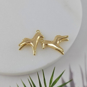 Подвеска Лошадь 18.2x13х6.6 мм позолота 14К (9950-З) купить с доставкой по России | Интернет-магазин Viva Beads