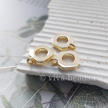 Бейл 9x12x2 мм внутр. d 5 мм позолота 14к (6807-З) купить в Воронеже | Заказать в интернет-магазине Viva Beads
