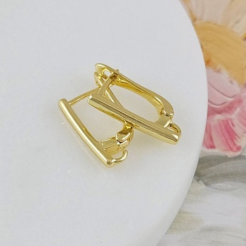 Швензы с английским замком базовые 17х2.3 мм, позолота 14К (10141-З) швензы для серег купить с доставкой по России | Интернет-магазин Viva Beads