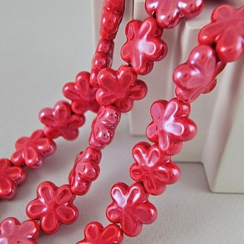 1 шт. Бусина Цветок 18 мм красный, керамика (6478-К) купить в Воронеже | Заказать в интернет-магазине Viva Beads
 1 шт. Бусина Цветок 18 мм красный, керамика (6478-К) купить в Воронеже | Заказать в интернет-магазине Viva Beads