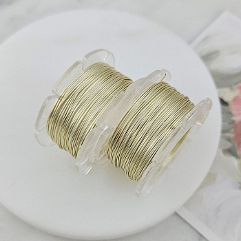 Проволока медная 0.4 мм, цвет светлое золото, катушка ок. 20 м (7246-З) купить с доставкой по России | Интернет-магазин Viva Beads