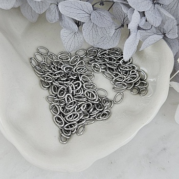 10 шт. Колечки овальные 5х3x0.7 мм соединительные разъемные, нержавеющая сталь (10246-5) соединительные колечки и кольца-коннекторы купить с доставкой по России | Интернет-магазин Viva Beads