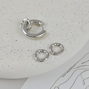 Кольцо-коннектор 12x2.5 мм внутр. d 6.8 мм родиевое покрытие (6054-Р) соединительные колечки и кольца-коннекторы купить с доставкой по России | Интернет-магазин Viva Beads