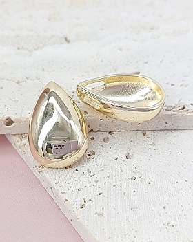 Подвеска Капля 24.6х16.6 мм позолота (8040-З) купить с доставкой по России | Интернет-магазин Viva Beads