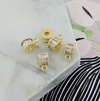 Бейл держатель для кулонов 10х7.3х5 мм вн. d 2.5 мм с фианитами позолота 14К (9803-З) купить с доставкой по России | Интернет-магазин Viva Beads