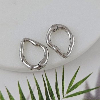 Замок карабин 18.6*14.1 мм родиевое покрытие (9828-Р) замок для украшений купить с доставкой по России | Интернет-магазин Viva Beads