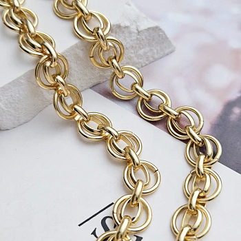 10 см Цепь фигурная 9 мм / толщина / позолота (8618-З) купить в Воронеже | Заказать в интернет-магазине Viva Beads
