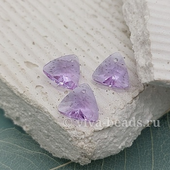 Подвеска треугольник 12 мм Violet хрустальное стекло (6537-Ф) купить с доставкой по России | Интернет-магазин Viva Beads