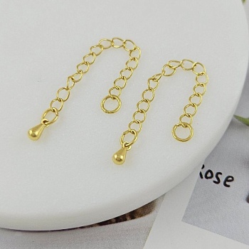 Цепочка удлинитель с подвеской Каплей 50 мм, позолота 14К (9903) купить в Воронеже | Заказать в интернет-магазине Viva Beads
 Цепочка удлинитель с подвеской Каплей 50 мм, позолота 14К (9903) купить в Воронеже | Заказать в интернет-магазине Viva Beads