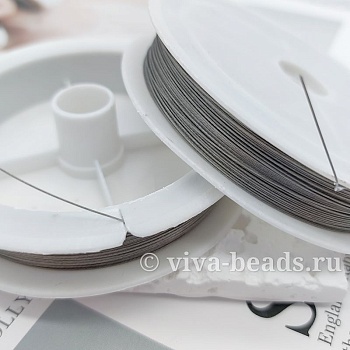 70 м Тросик ювелирный, ланка 0.38 мм стальной (7134) купить с доставкой по России | Интернет-магазин Viva Beads