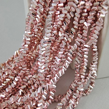 Нить 32 см Бусины алмазное стекло ок. 4 мм розовое золото  (7338-4-РОЗЗОЛ) купить в Воронеже | Заказать в интернет-магазине Viva Beads
 Нить 32 см Бусины алмазное стекло ок. 4 мм розовое золото  (7338-4-РОЗЗОЛ) купить в Воронеже | Заказать в интернет-магазине Viva Beads