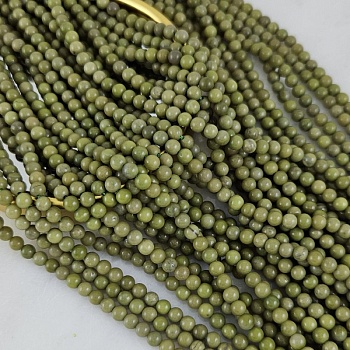 Нить 38 см Агат Авокадо ок. 4.5 мм бусины гладкий шар (10267-4) для бижутерии купить с доставкой по России | Интернет‑магазин Viva Beads