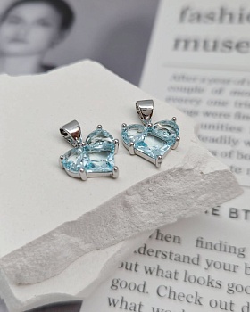 Подвеска Сердце 12 мм с фианитами, родиевое покр. (8338-ГР) купить с доставкой по России | Интернет-магазин Viva Beads