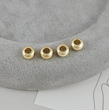 1 шт. Бусина разделитель рондель 6х3.3 мм позолота 14К (9188-З) купить в Воронеже | Заказать в интернет-магазине Viva Beads
 1 шт. Бусина разделитель рондель 6х3.3 мм позолота 14К (9188-З) купить в Воронеже | Заказать в интернет-магазине Viva Beads