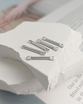 Коннектор палочка 15x1.5 мм родиевое покр.(4001-15-Р) Коннектор палочка 15x1.5 мм родиевое покр.(4001-15-Р)