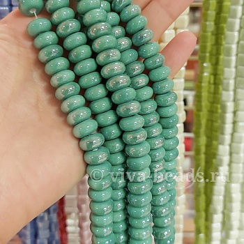 5 шт. Бусина рондель 11х6 мм зеленый, керамика (6477-З) купить в Воронеже | Заказать в интернет-магазине Viva Beads
 5 шт. Бусина рондель 11х6 мм зеленый, керамика (6477-З) купить в Воронеже | Заказать в интернет-магазине Viva Beads